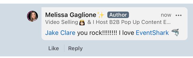 LinkedIn comment from Melissa Gaglione